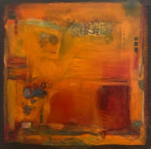 Michael Colpitts Abstract Paintings and Artwork, Mixed Media on Canvas Wall Art Abstract Simplistic, Mixed Media on Canvas, colorful abstract paintings, bold paintings, modern paintings on canvas, liquid acrylic painting, painting, abstract paintings for sale, warm art, vivid warm colors, neutral abstract art, square art